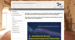 Desktop Screenshot of mauricio-kagel-kompositionswettbewerb.com